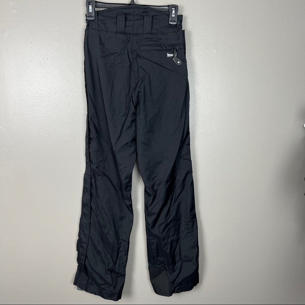 Marker Women’s Ski Pants 6 Black Full Side Zip Stretch Snow Utility Insulated